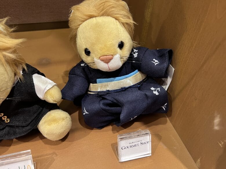 リッツカールトン大阪のぬいぐるみのライオンドール