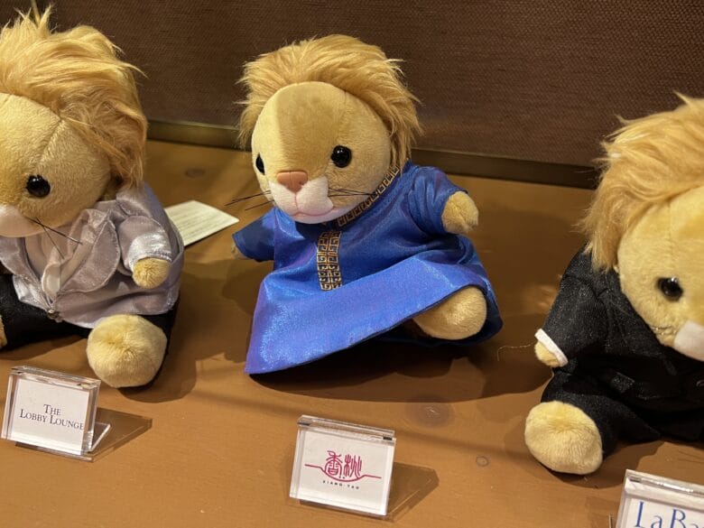 リッツカールトン大阪のぬいぐるみのライオンドール