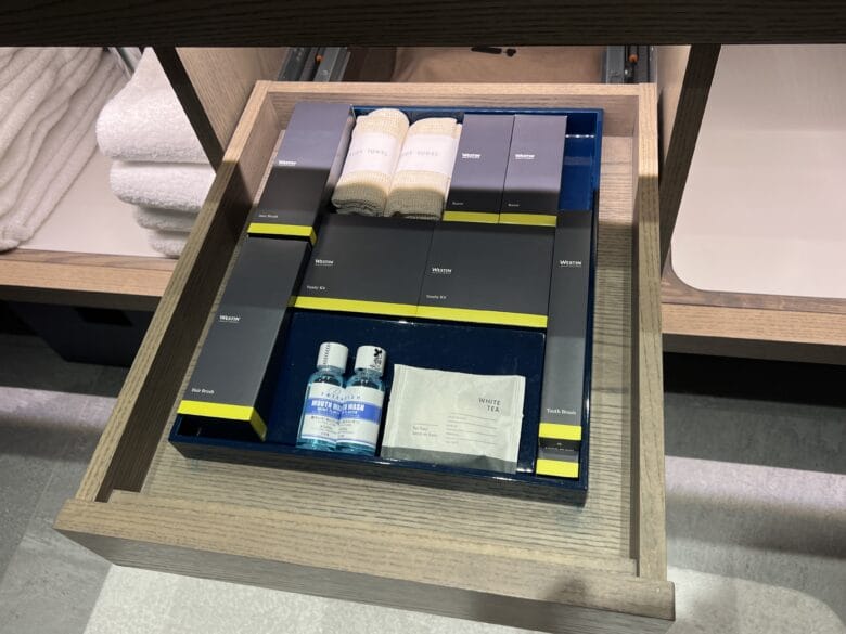 ウェスティン都ホテル京都 アメニティー 化粧品
